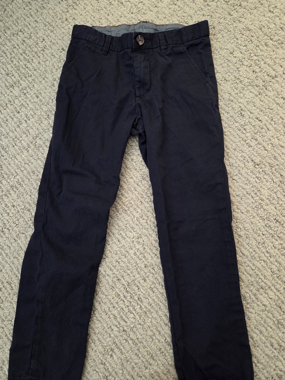 H&M Dark Navy Cotton Chinos Kids Size 6